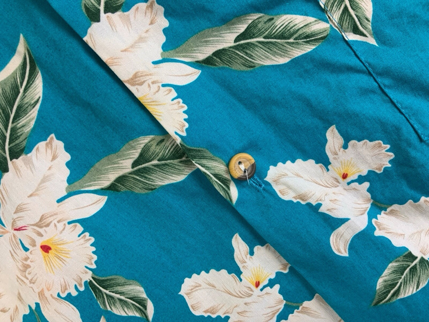VTG JADE FASHIONS HAWAIIAN MADE ALOHA SHIRT COTTON TIKI ROCKABILLY XL 44”