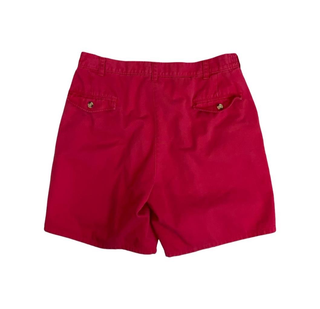 VTG 90s 'The NATURAL THOMPSON' RED WALT DISNEY MICKEY MOUSE EMBROIDERED SHORTS S