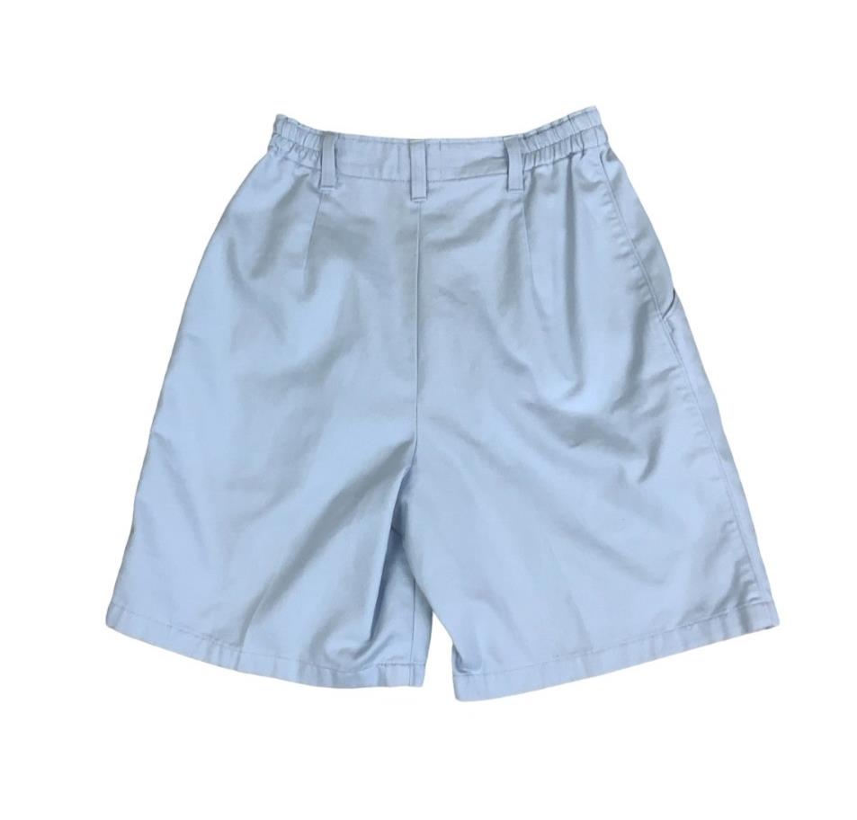 VTG 90s 'LEE CASUALS' BLUE WRINKLE FREE DENIM HIGH-WAIST BOYFRIEND SHORTS XS 4 6