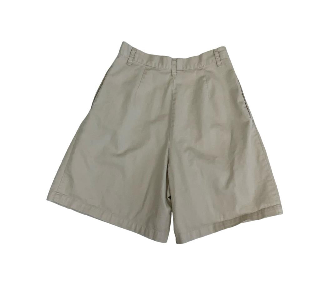 VTG 90s 'RALPH LAUREN' BEIGE HIGH-WAISTED CASUAL BEACH HOLIDAY CHINO SHORTS XS 6