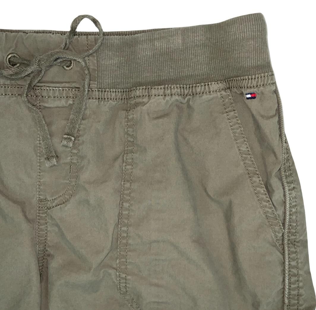 VTG 90s 'TOMMY HILFIGER' KHAKI GREEN CARGO HIKING BEACH SUMMER HOLIDAY SHORTS M