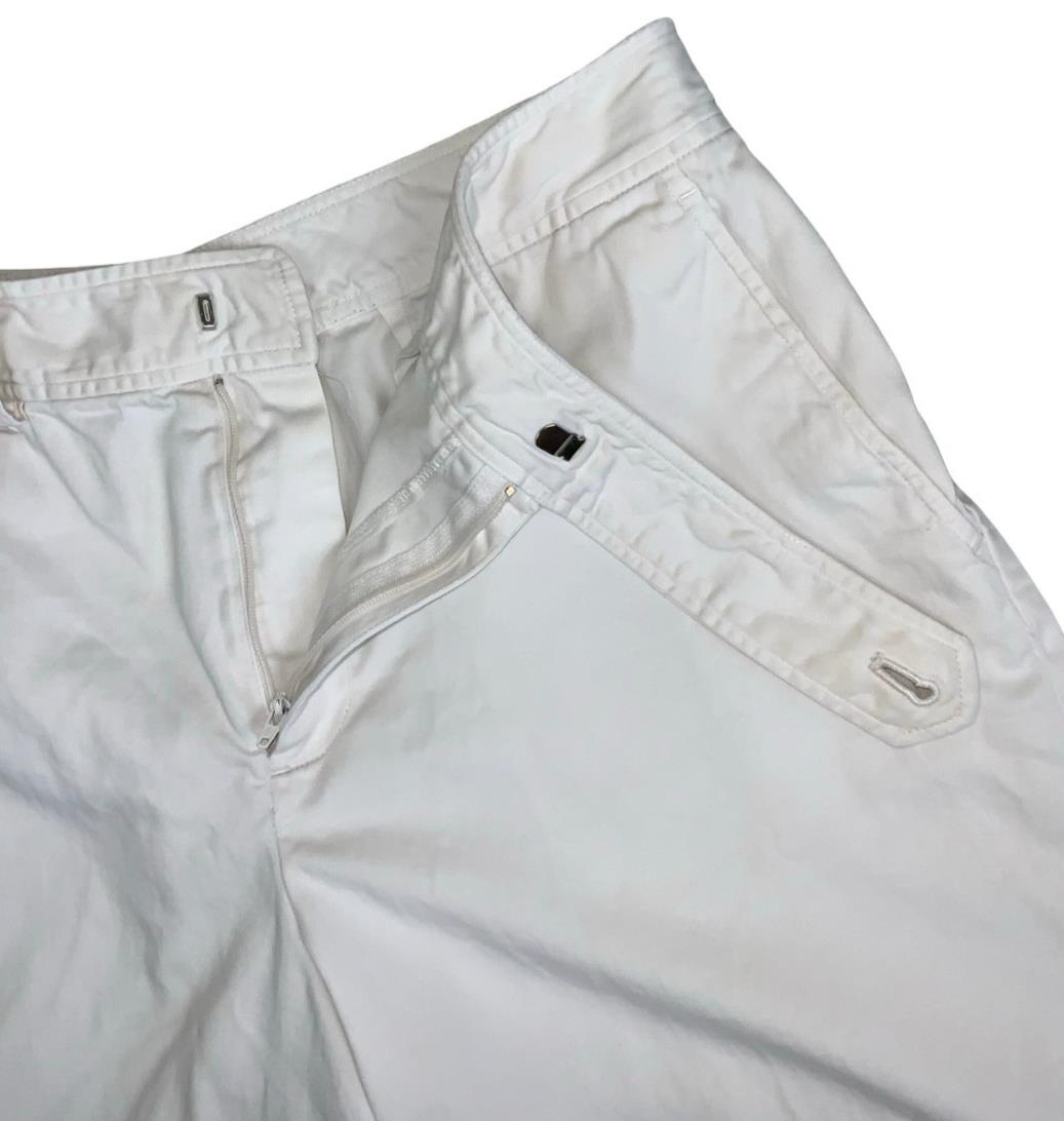 VTG 90s 'LAUREN RALPH LAUREN' WHITE HIGH-WAIST CASUAL CHINO SUMMER SHORTS S 10