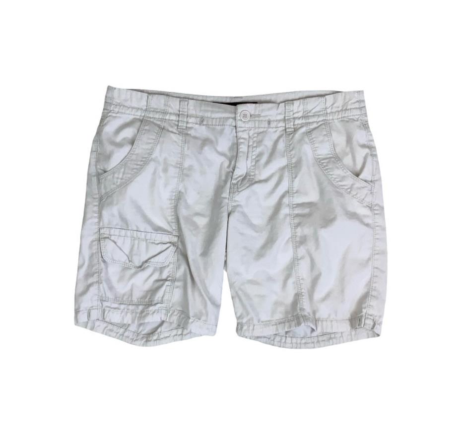 VTG 90s y2k 'CALVIN KLEIN JEANS' OFF-WHITE CARGO HOT PANTS SHORT SHORTS M 12