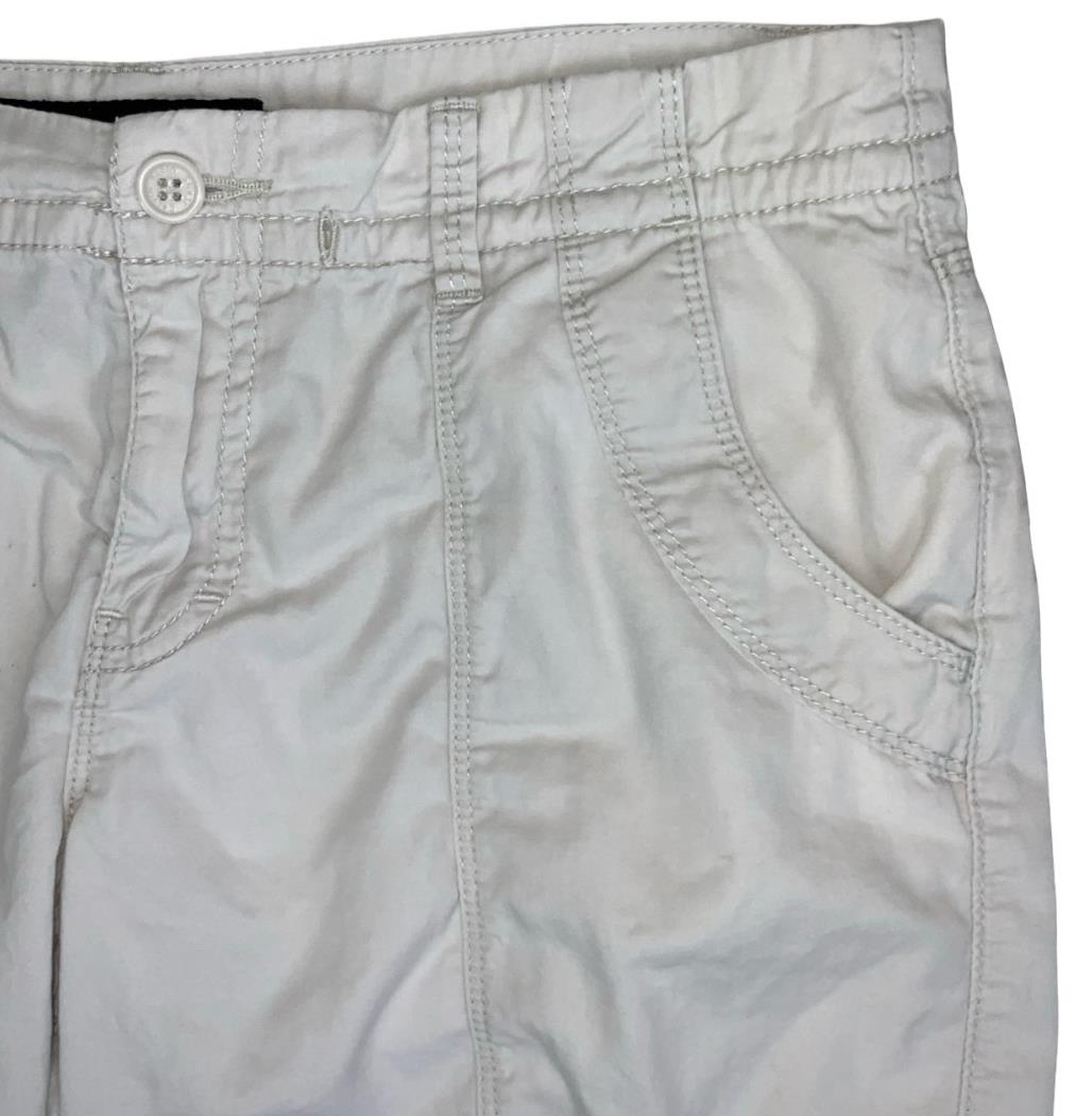 VTG 90s y2k 'CALVIN KLEIN JEANS' OFF-WHITE CARGO HOT PANTS SHORT SHORTS M 12