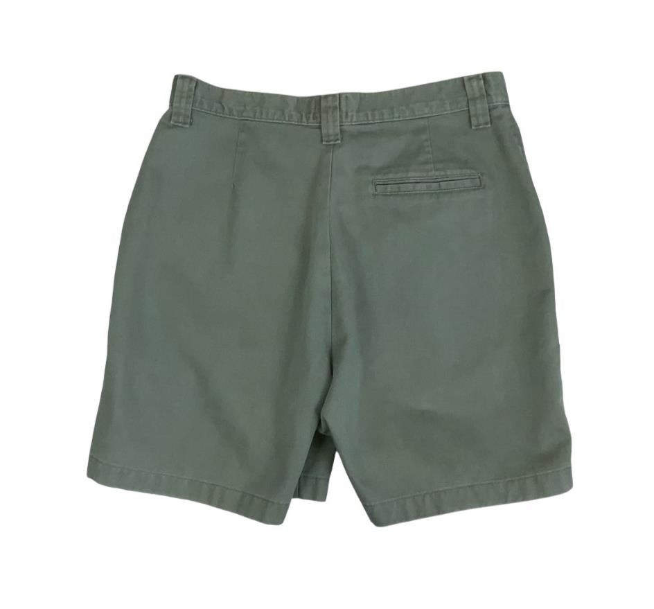 VTG 90s LEE KHAKI GREEN HIGH-WAIST SUMMER BEACH HOLIDAY COTTON DENIM SHORTS XS