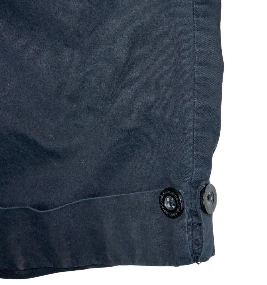 VTG 90s 'CALVIN KLEIN JEANS' BLACK CARGO MIDI LOW RISE HOLIDAY BEACH SHORTS M 12