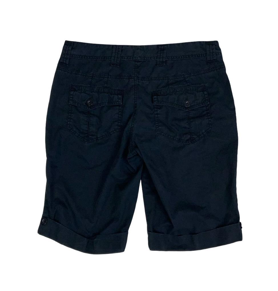 VTG 90s 'CALVIN KLEIN JEANS' BLACK CARGO MIDI LOW RISE HOLIDAY BEACH SHORTS M 12