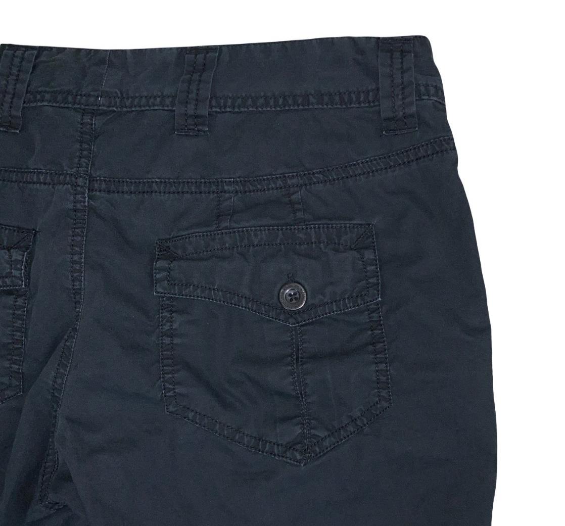 VTG 90s 'CALVIN KLEIN JEANS' BLACK CARGO MIDI LOW RISE HOLIDAY BEACH SHORTS M 12