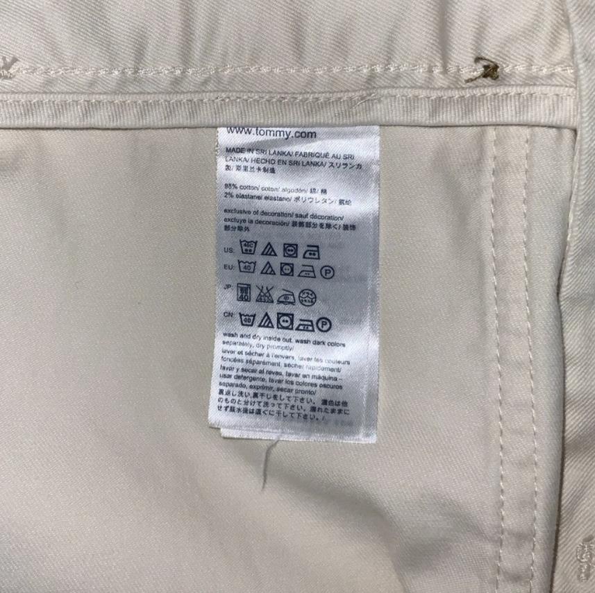 VTG 90s y2k ' TOMMY HILFIGER' WHITE LOW-RISE SUMMER CARGO BEACH SHORTS M 12 14
