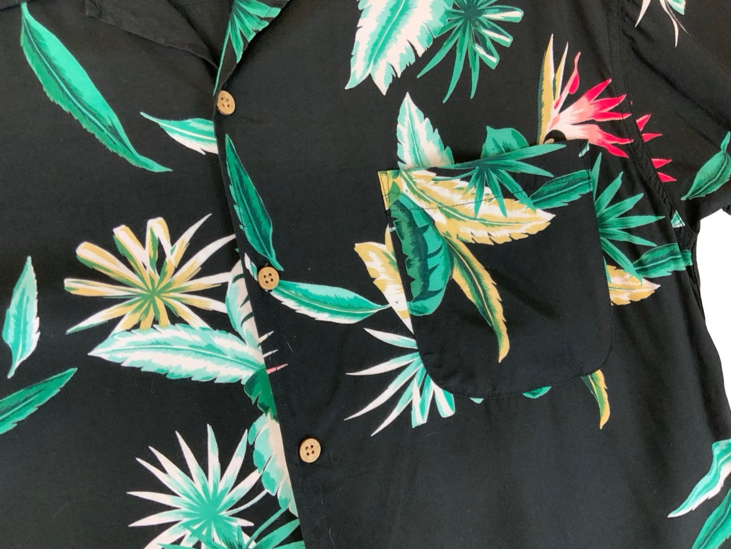 VTG GLOVE HOUSE HAWAIIAN MADE ALOHA SHIRT COTTON TIKI ROCKABILLY HAWAII LARGE