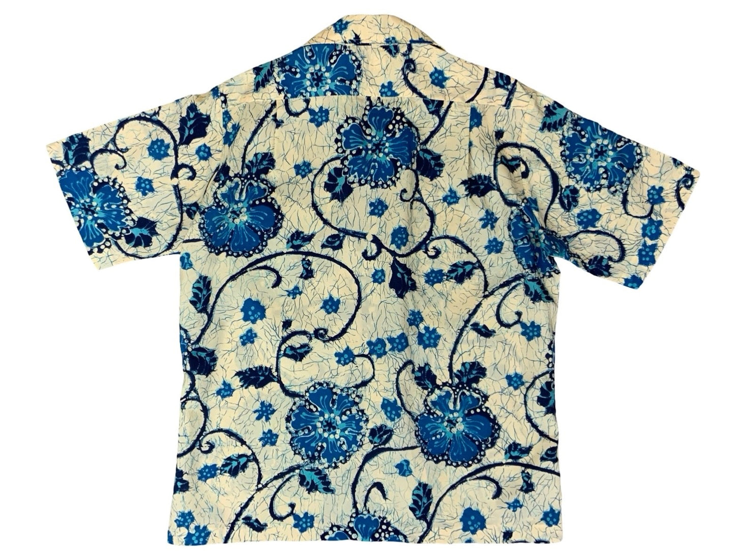 VTG 70s ANDRADE HONOLULU HAWAIIAN MADE ALOHA SHIRT POLY TIKI ROCKABILLY LARGE