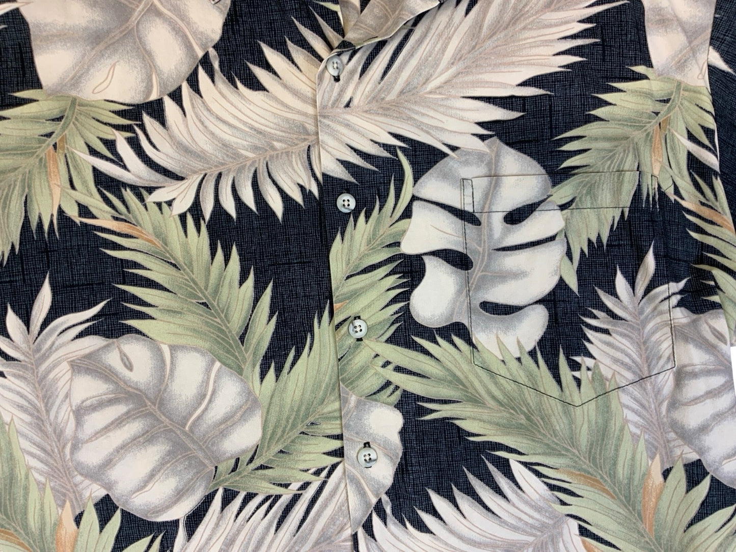 VTG TORI RICHARD HAWAIIAN MADE ALOHA SHIRT COTTON TIKI ROCKABILLY LARGE