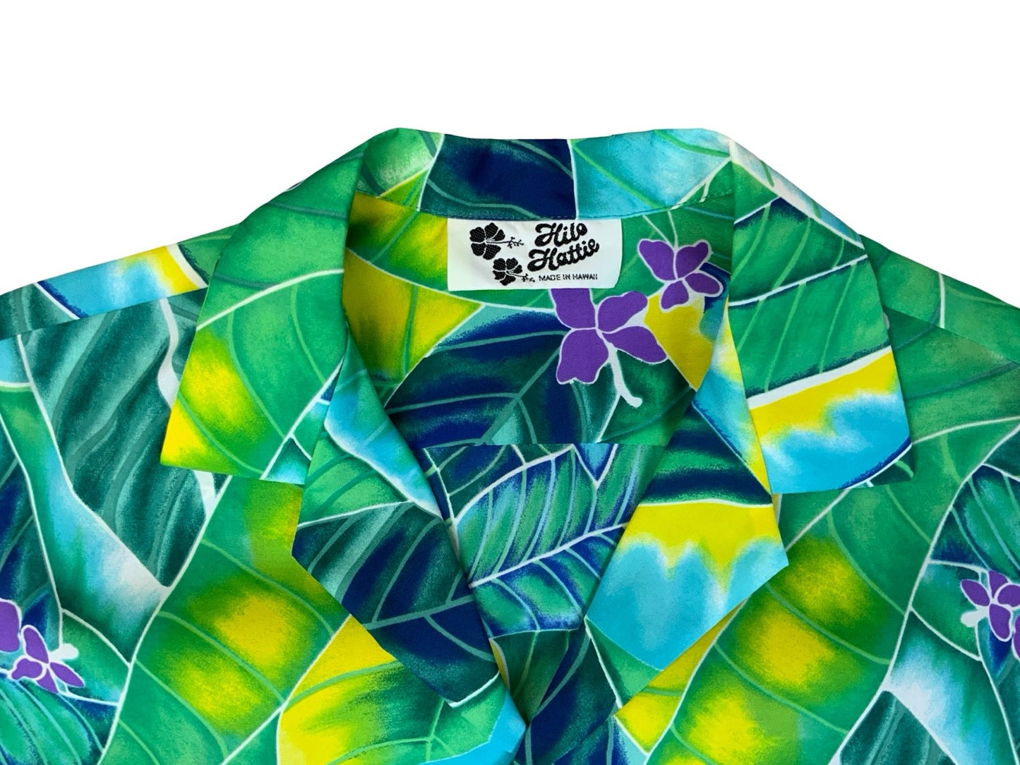 VTG HILO HATTIIE HAWAIIAN MADE ALOHA SHIRT COTTON TIKI ROCKABILLY HAWAII MEDIUM
