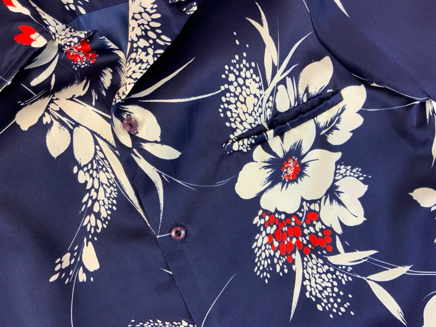 VTG 70s HOLO HOLO HAWAIIAN MADE ALOHA SHIRT TIKI ROCKABILLY HAWAII SMALL