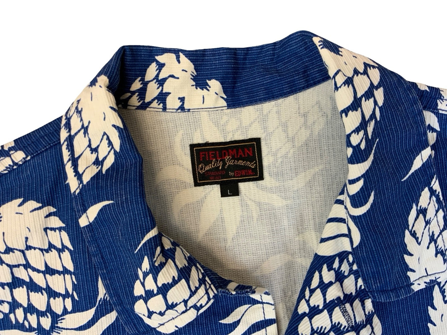 VTG EDWIN FELDMAN JAPAN MADE HAWAIIAN ALOHA SHIRT COTTON TIKI ROCKABILLY SMALL