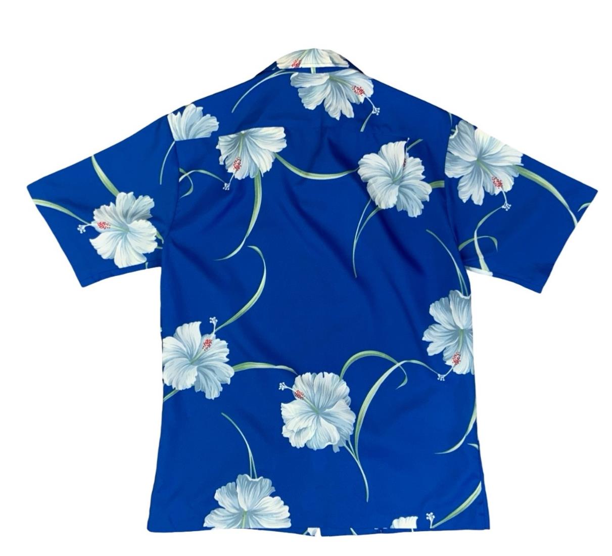 VTG SUN MARI FASHIONS HAWAIIAN MADE ALOHA POLY TIKI ROCKABILLY SURF SHIRT MEDIUM
