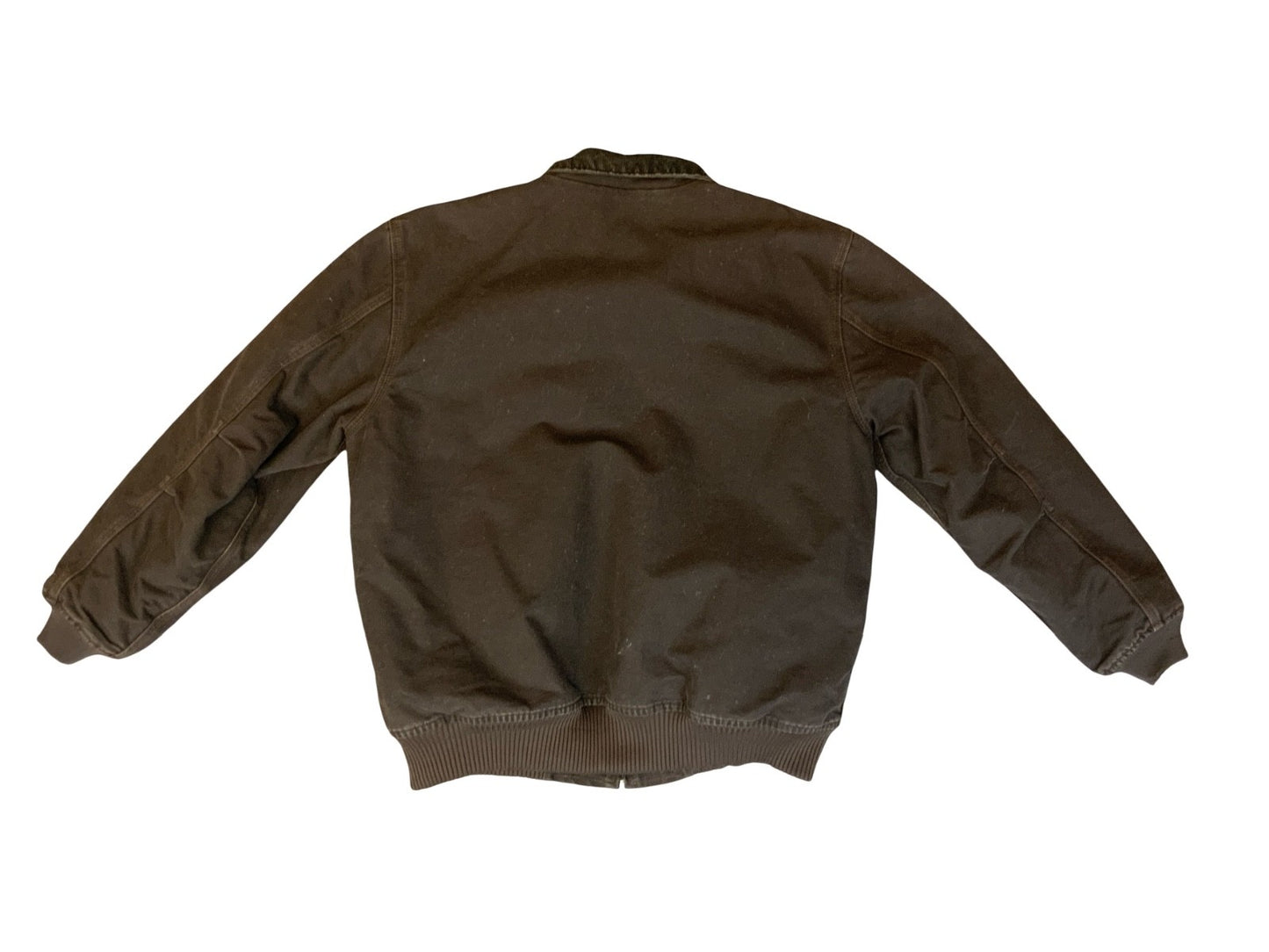 VTG CARHARTT HEAVY DUCK CANVAS WORKWEAR JACKET BROWN AMERICAN TIRE & AUTO 2XL