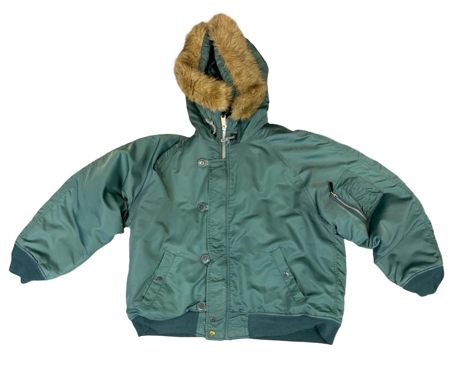 VTG MIL-TEC N-2B MANS FHEAVY FLYING JACKET SPLIT HOOD USAF USA N2B MILTEC LARGE