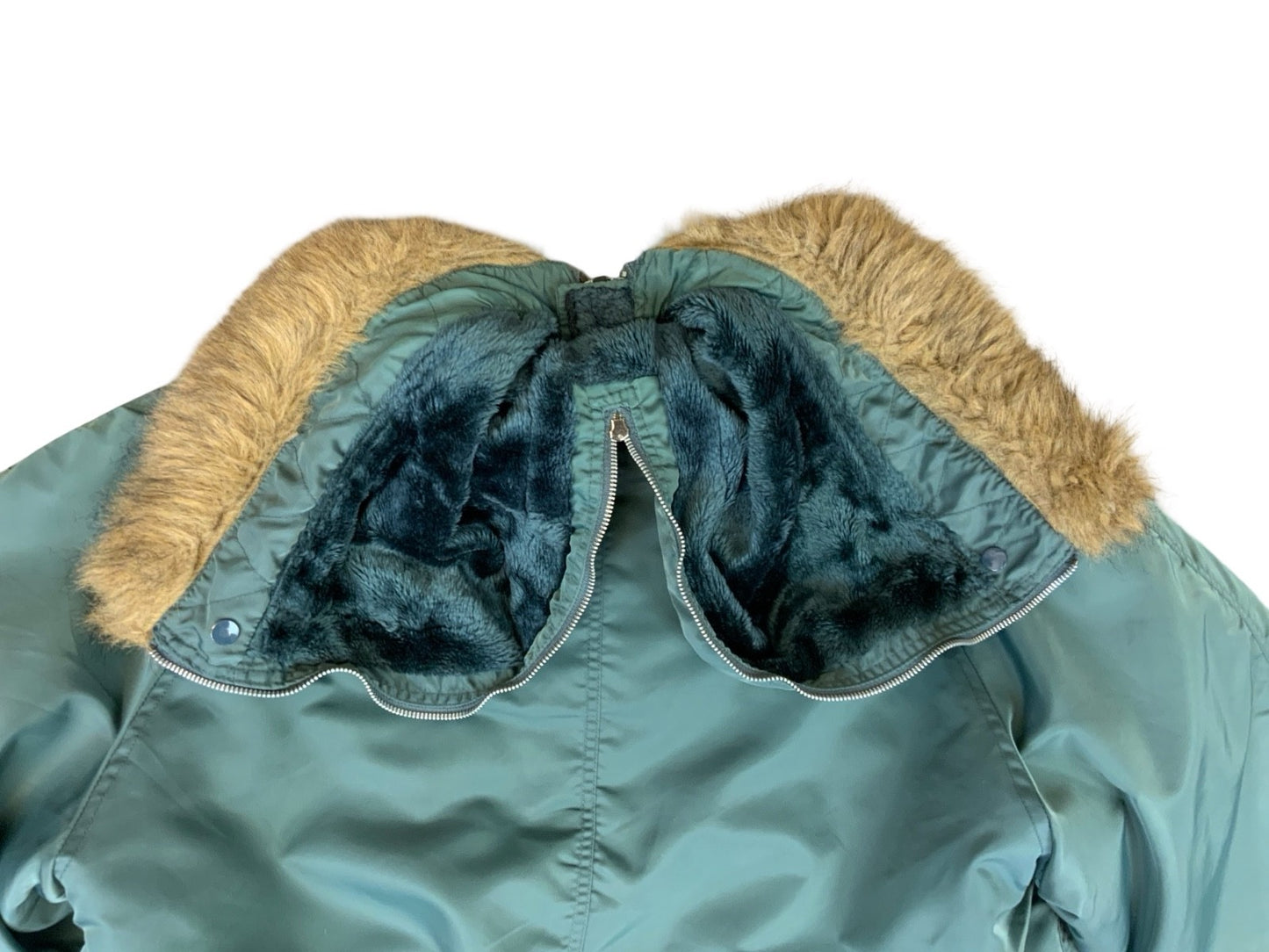VTG MIL-TEC N-2B MANS FHEAVY FLYING JACKET SPLIT HOOD USAF USA N2B MILTEC LARGE