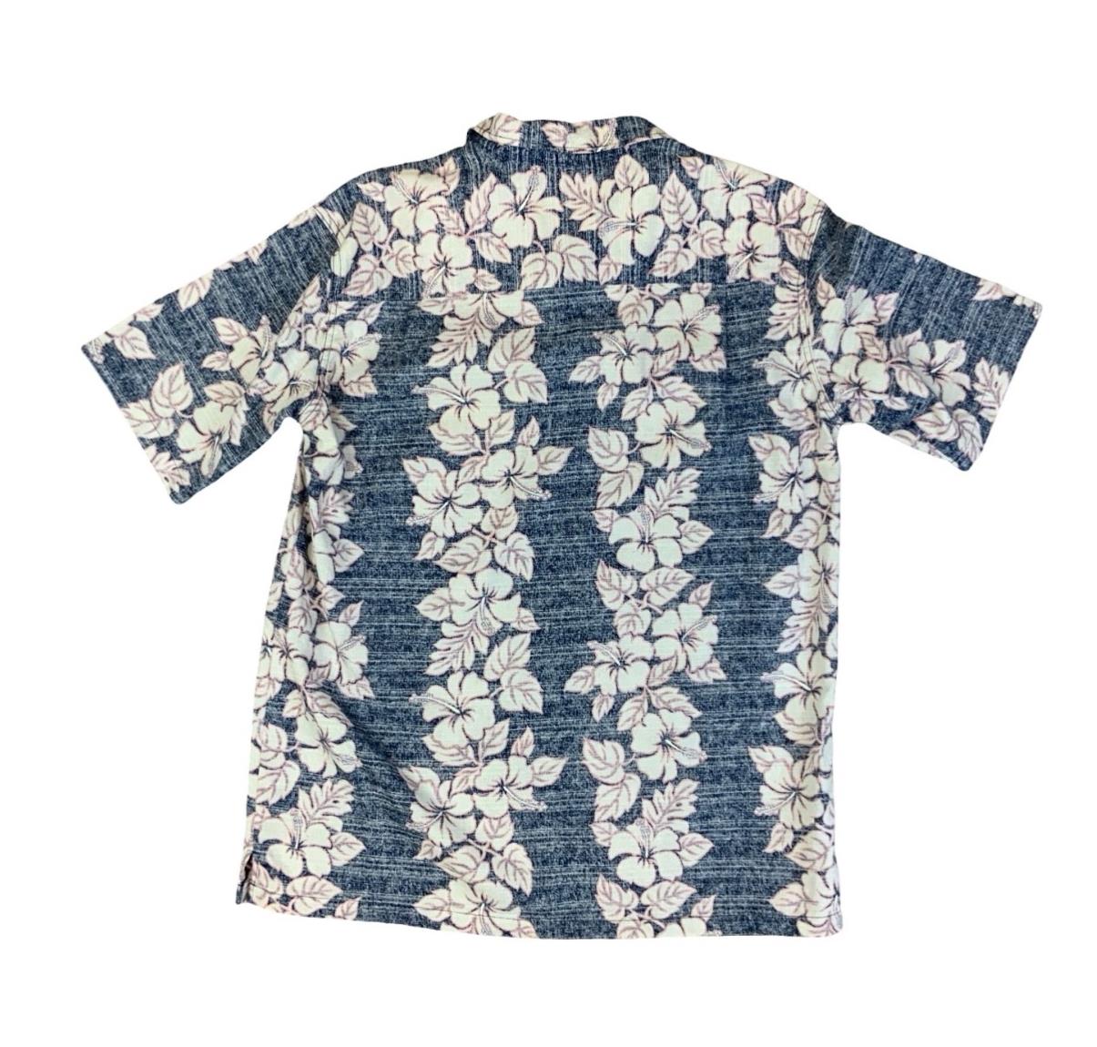VTG PIKO HAWAII MADE REVERSE BARK CLOTH ALOHA SHIRT TIKI ROCKABILLY SURF MEDIUM