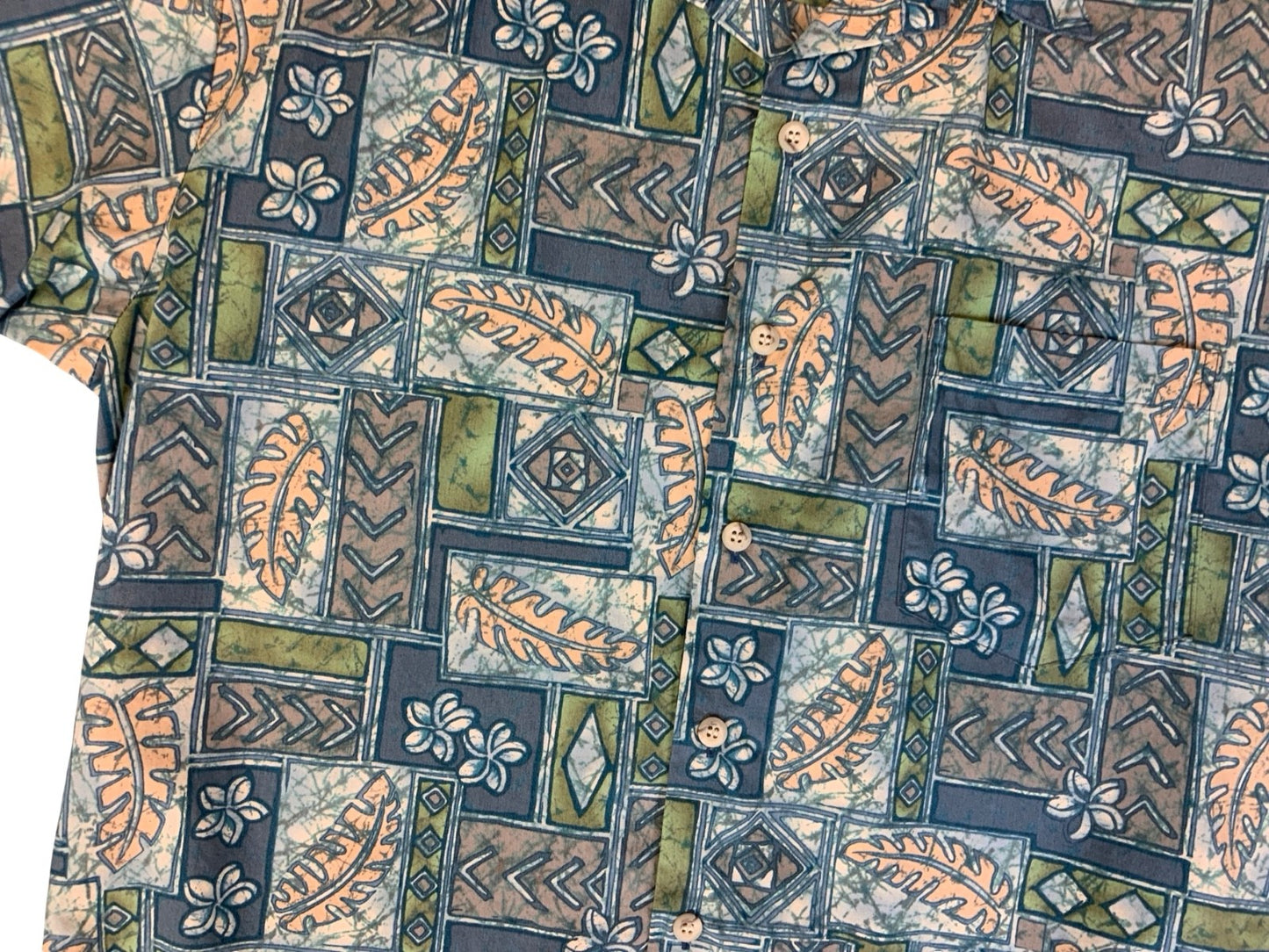 VTG COOKE STREET HAWAIIAN MADE ALOHA SHIRT COTTON TIKI ROCKABILLY SURF MEDIUM