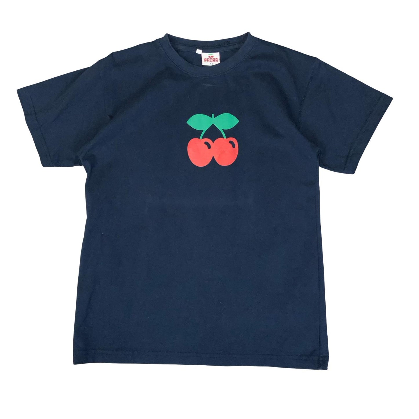 VTG 90s y2k 'PACHA' IBIZA BLUE CHERRY LOGO RAVE CLUB GRAPHIC T-SHIRT S 8 10