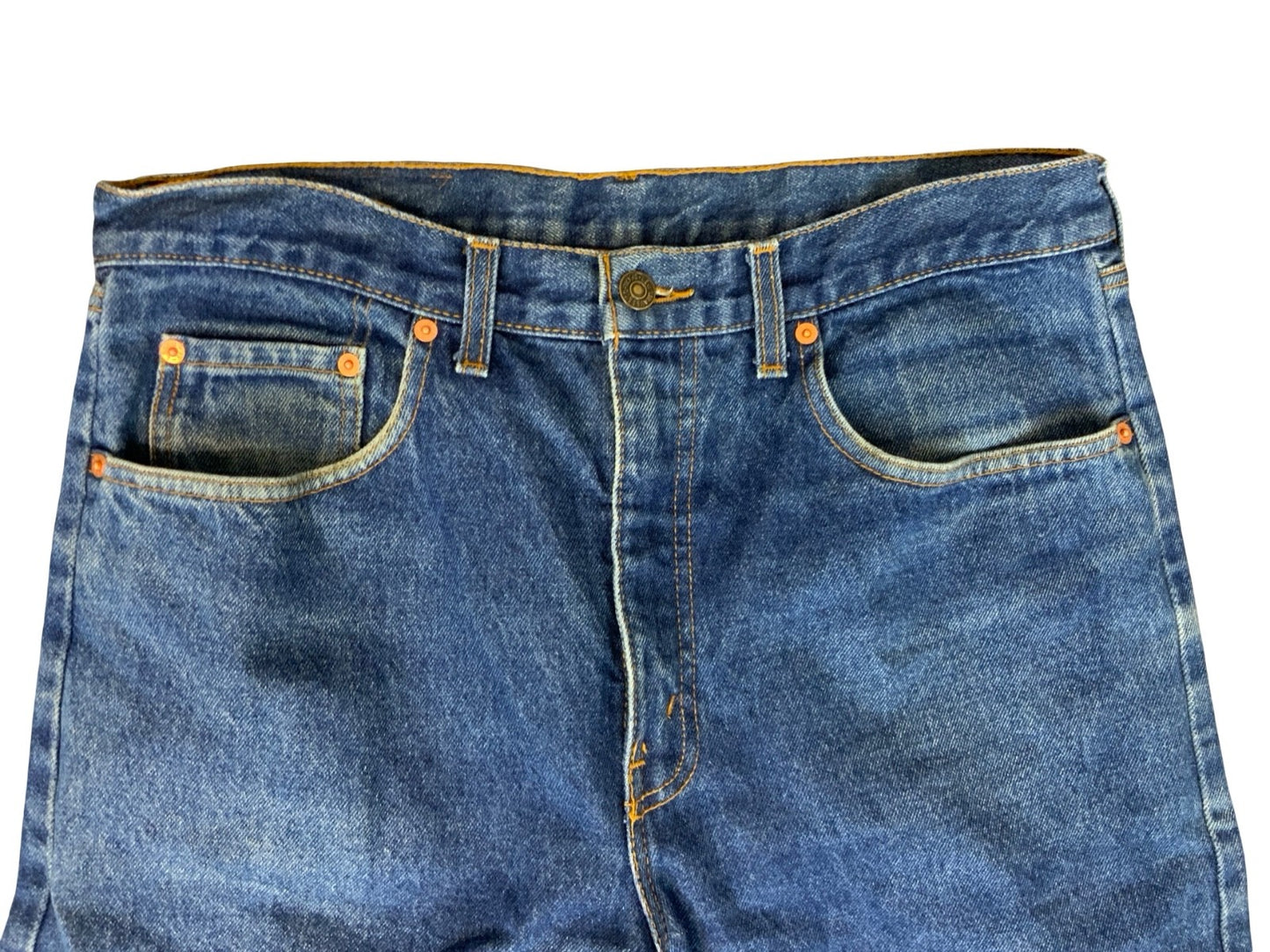 VTG EARLY 80s LEVIS 615 MENS ORANGE TAB HEAVYWEIGHT DENIM JEANS 34” W 34” L