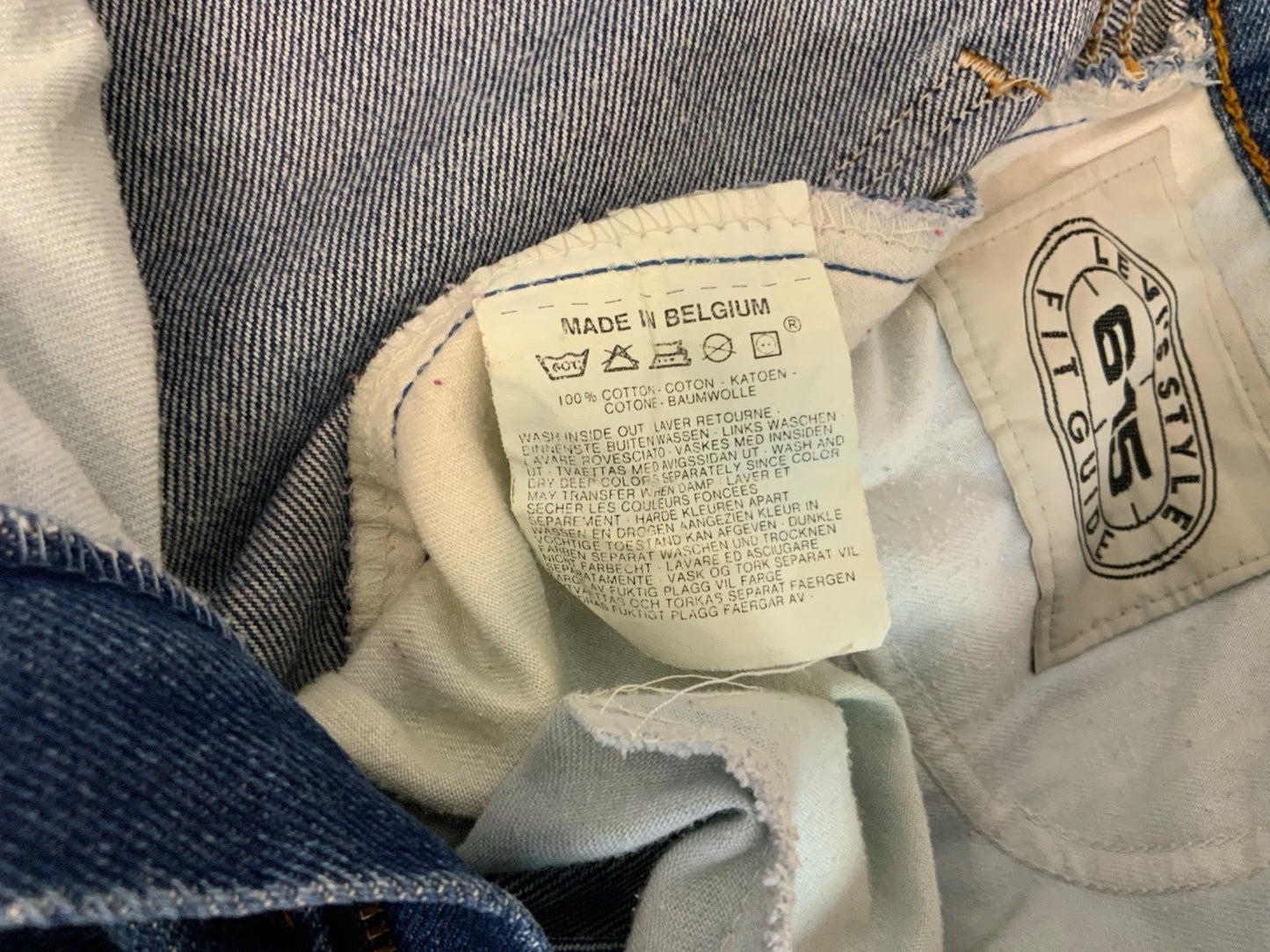 VTG EARLY 80s LEVIS 615 MENS ORANGE TAB HEAVYWEIGHT DENIM JEANS 34” W 34” L