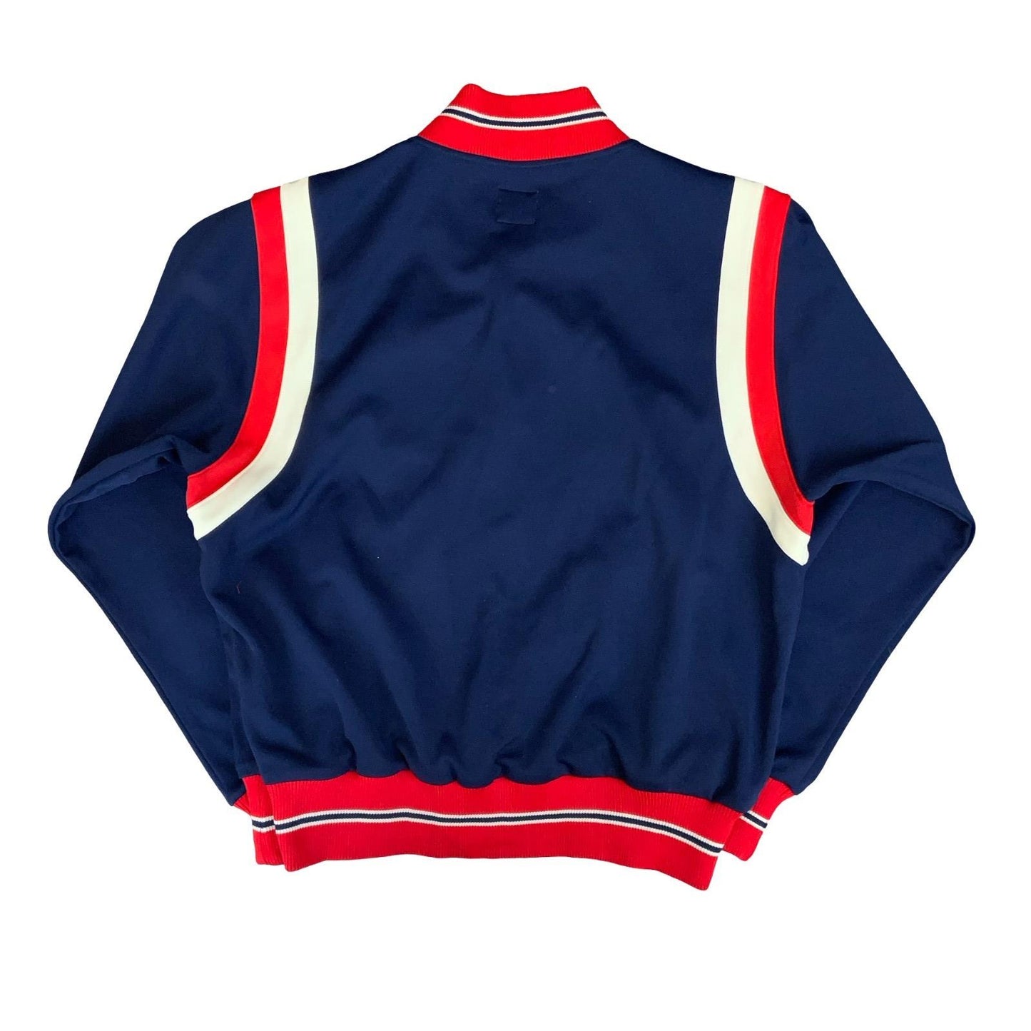 VTG 90s CONVERSE CHUCK TAYLOR BLUE RED WHITE RETRO SNAP BUTTON BOMBER JACKET XL