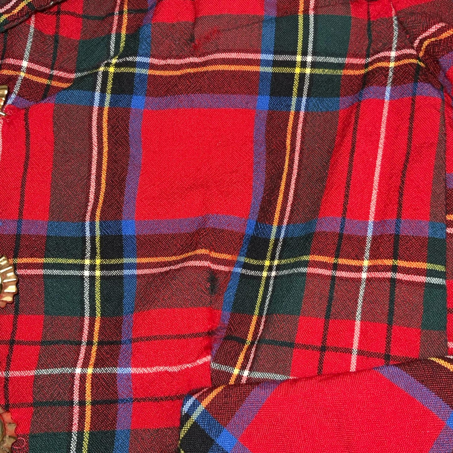 'MOSCHINO' CHEAP & CHIC 2012 RED BLUE TARTAN CROPPED UNIQUE PUNK JACKET SMALL 10