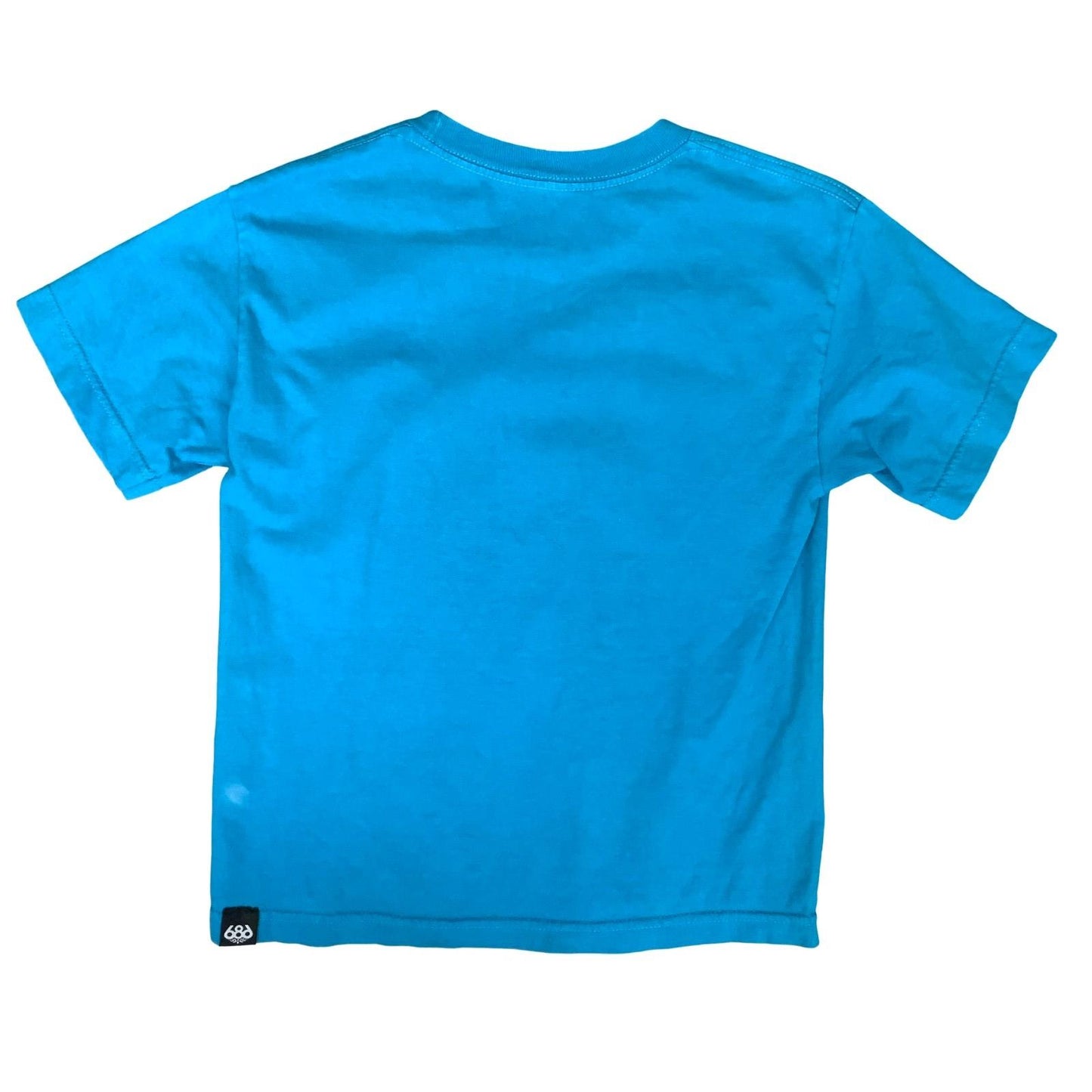 90s Y2K 'PAUL FRANK' BLUE ORIGINAL MONKEY GRAPHIC SLIM FIT BABY TEE T-SHIRT S 10
