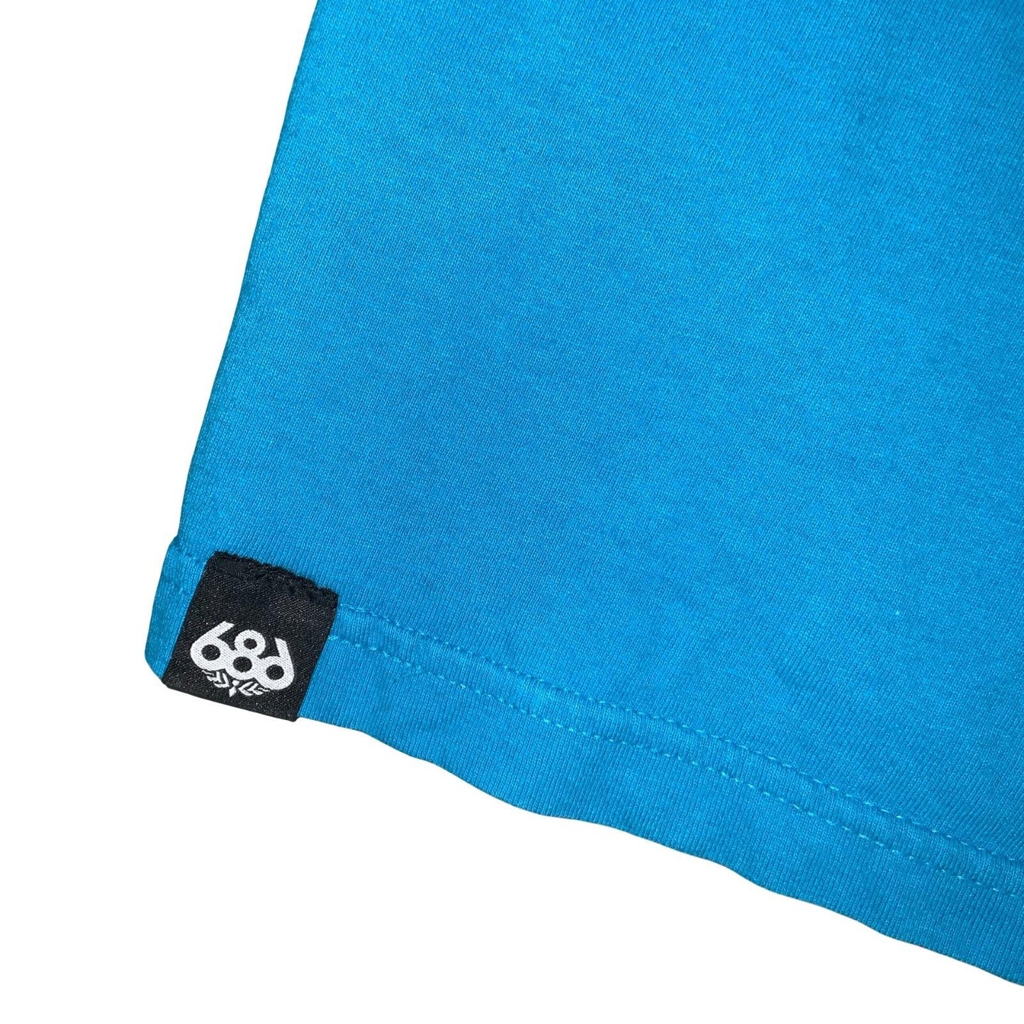 90s Y2K 'PAUL FRANK' BLUE ORIGINAL MONKEY GRAPHIC SLIM FIT BABY TEE T-SHIRT S 10