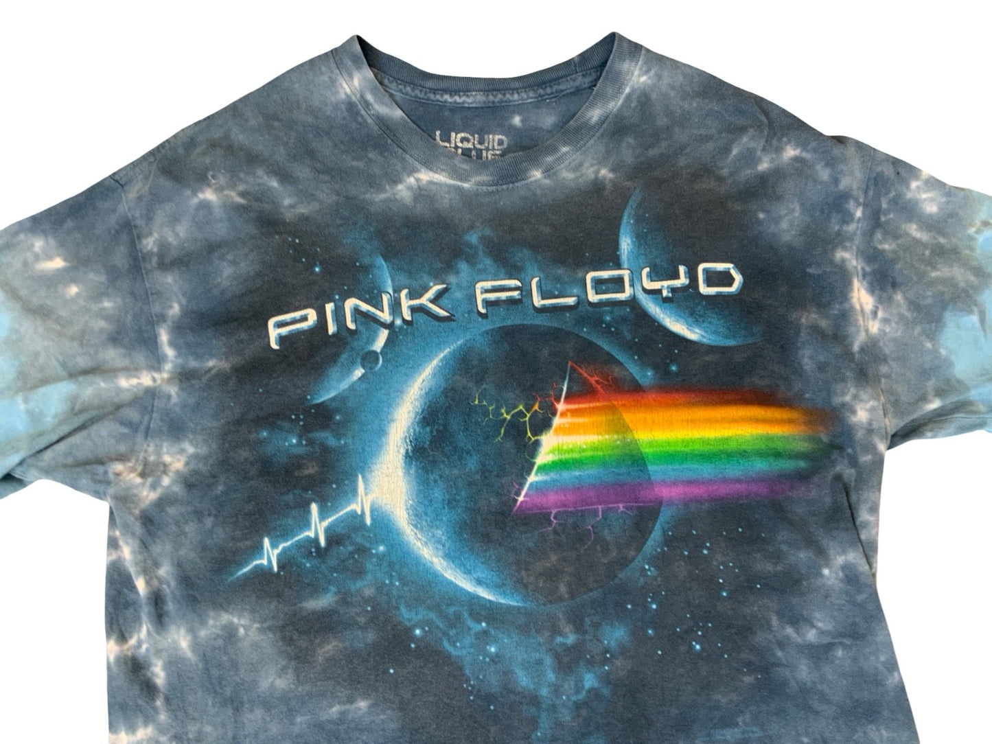 VTG LIQUID BLUE PINK FLOYD PULSE EXPLOSION TIE DYE BAND T SHIRT PROG ROCK M