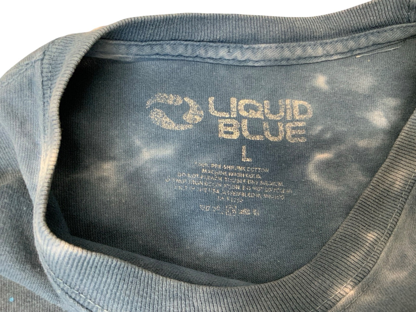 VTG LIQUID BLUE PINK FLOYD PULSE EXPLOSION TIE DYE BAND T SHIRT PROG ROCK M