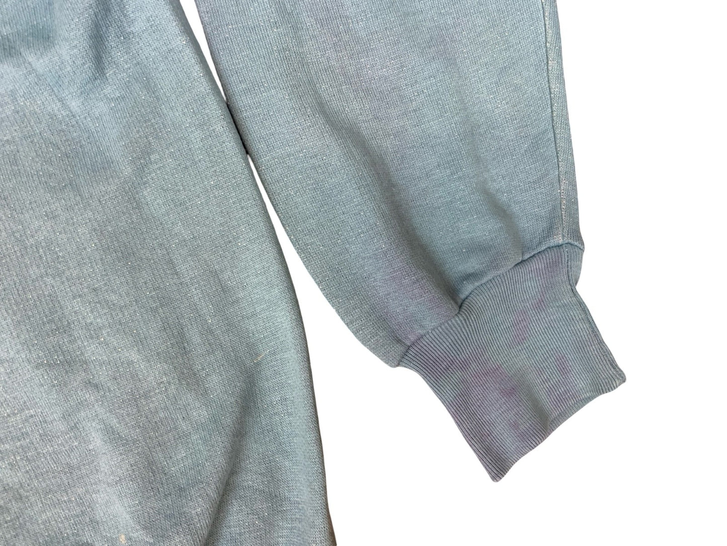 VTG 1970s PINK PANTHER AMERICAN FOOTBALL SWEATSHIRT REVERSE WEAVE BLUE SMALL