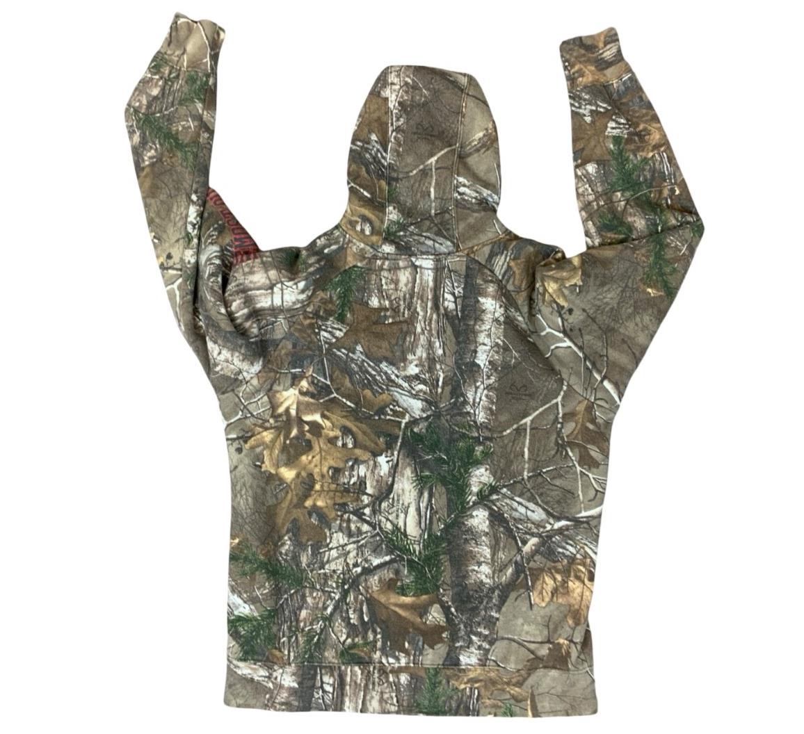 VTG USA CABELAS REALTREE CAMOUFLAGE HOODIE HOODED SWEATSHIRT LARGE