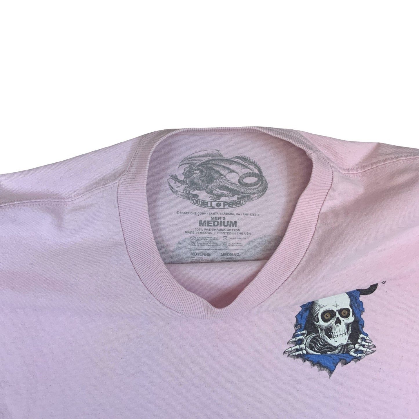 2014 POWELL PERALTA SKATEBOARDING BONES BRIGADE DOUBLE SIDED GRAPHIC TEE MED