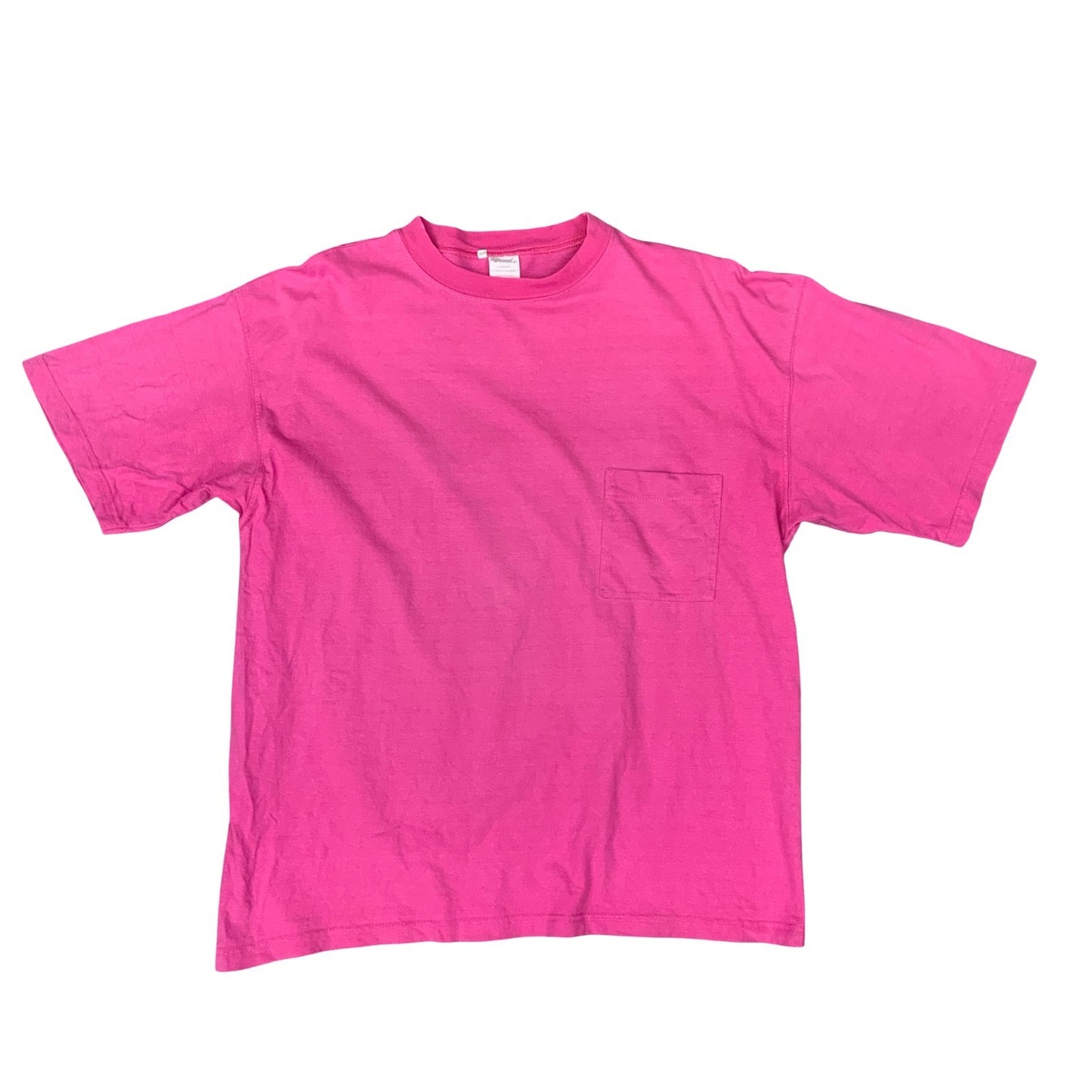VTG 90S HIVA OA FRENCH POLYNESIA SURFING PINK GRAPHIC POCKET TEE EXTRA LARGE XL