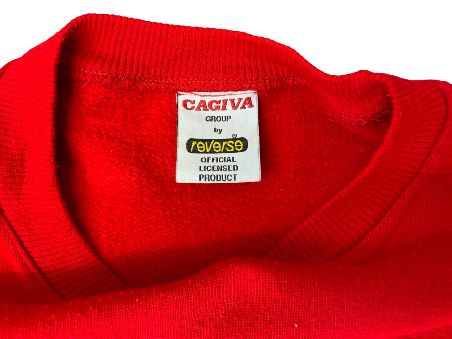 VTG 90s GENUINE LICENCED ITALIAN DUCATI MOTORCYCLES REVERSE SWEATSHIRT XL