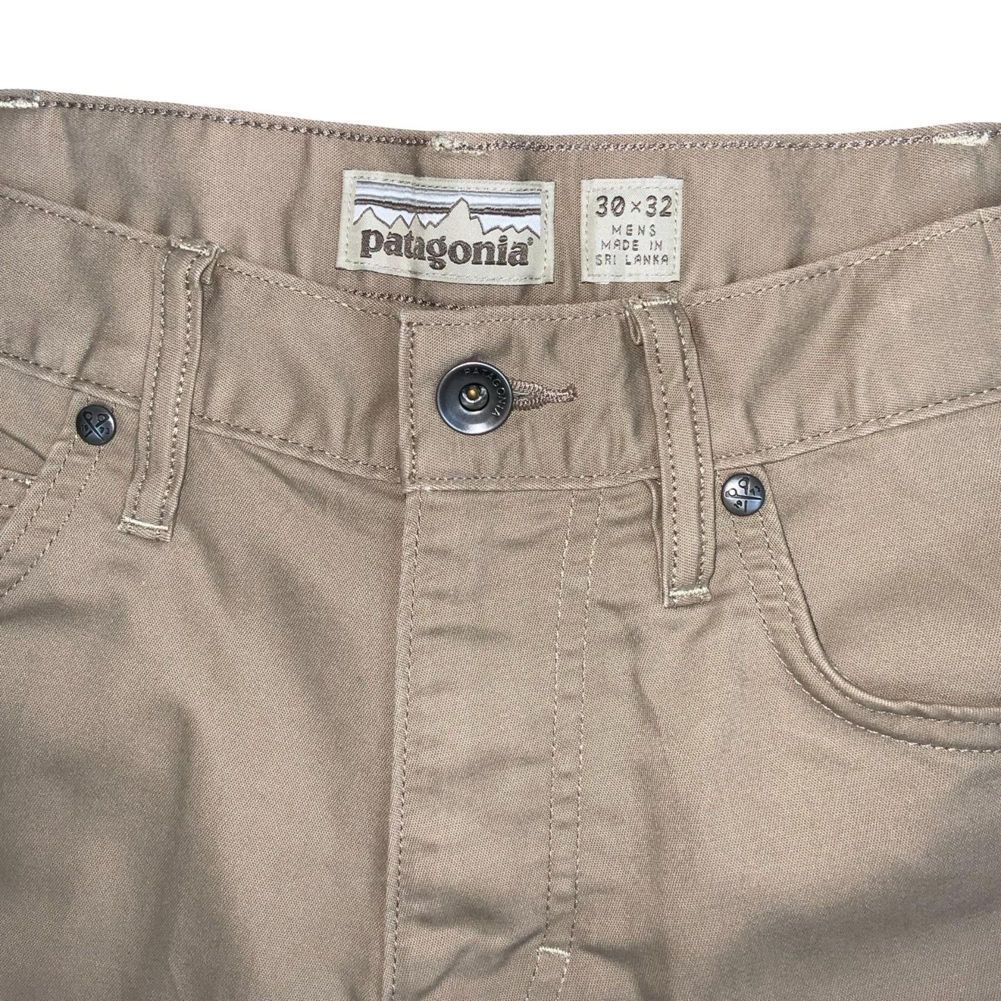 VTG 'PATAGONIA' LIGHT BEIGE STRAIGHT WORK-WEAR ORGANIC RECYCLED CHINOS W29 L30