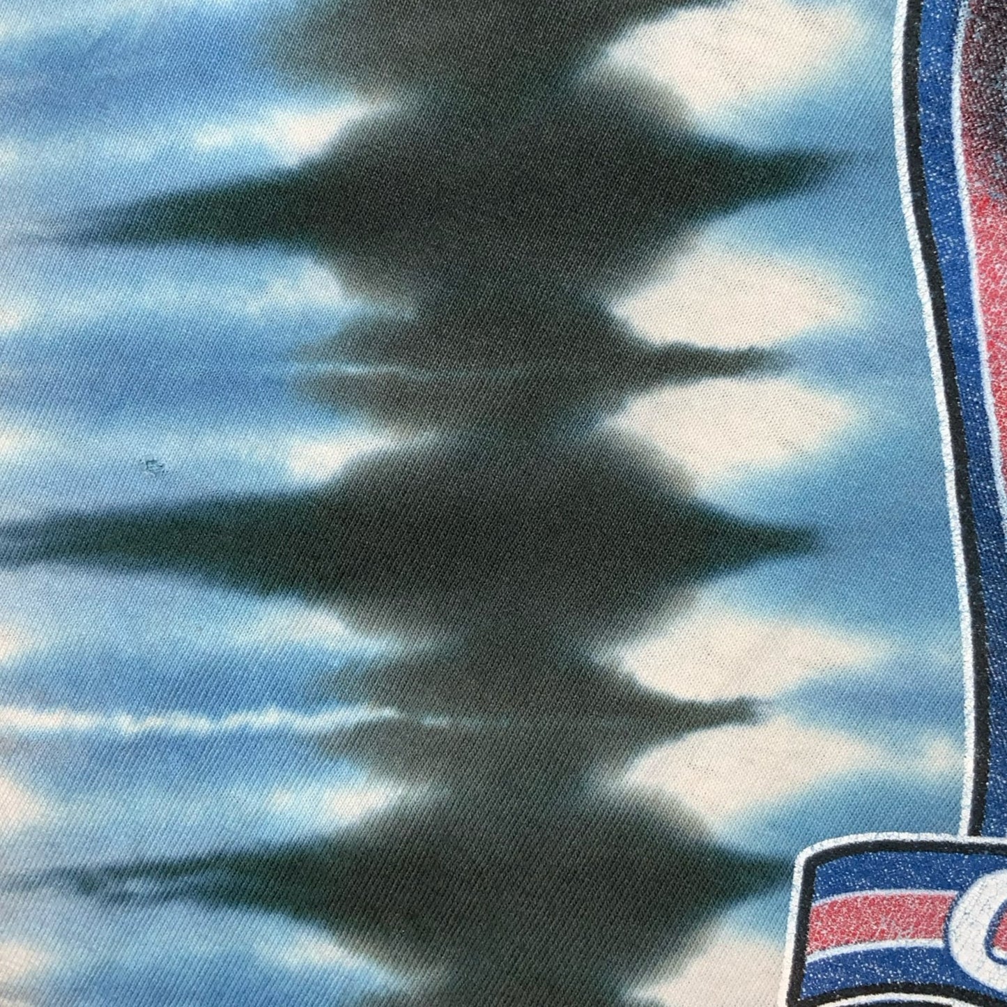 90s 'LEE SPORT' MLB CHICAGO CUBS BASEBALL BLUE GREY TIE-DYE RETRO T-SHIRT 2XL