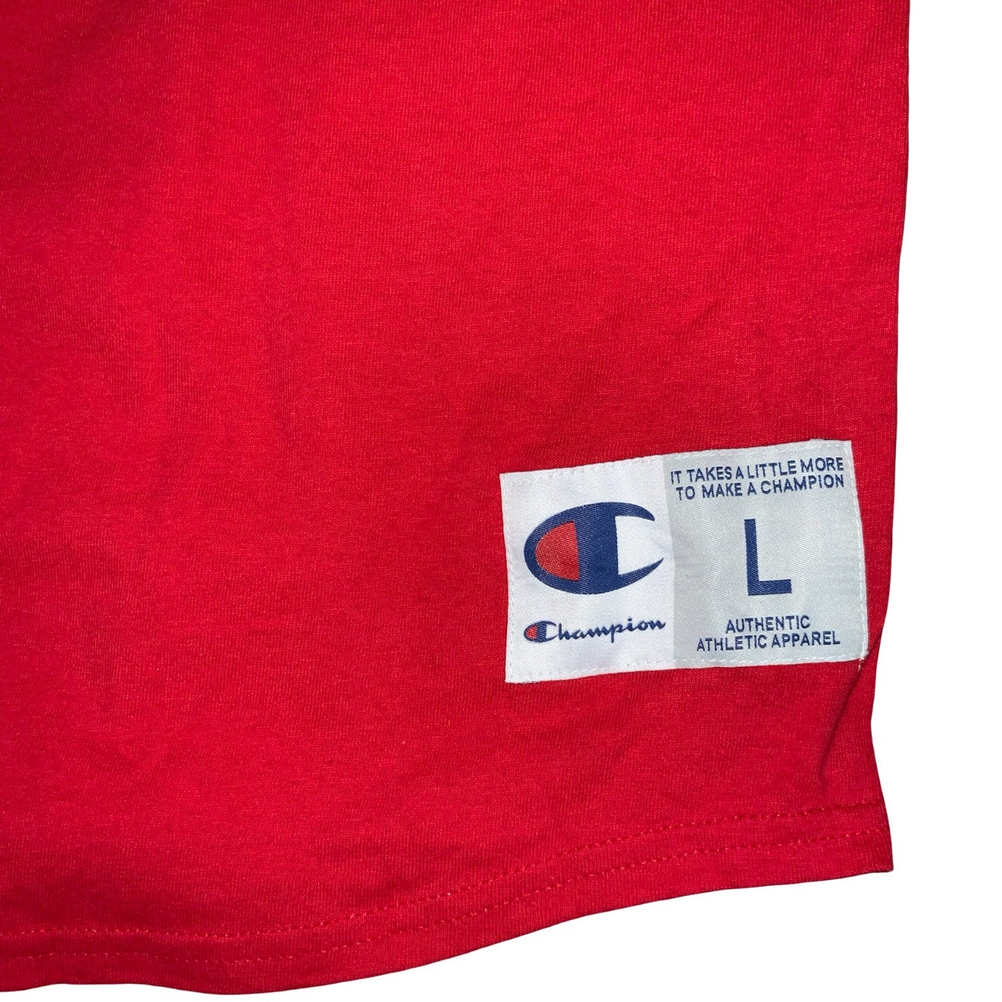 MVTG 'CHAMPION' DEADSTOCK 'CUSTOM INK' RED BLACK HOT TAMALES GRAPHIC T-SHIRT M