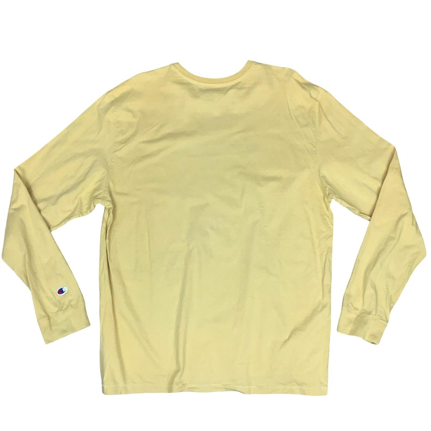 UCCS 'CHAMPION' AUTHENTIC MOUNTAIN LIONS YELLOW LONG SLEEVED SWEATSHIRT TEE XL