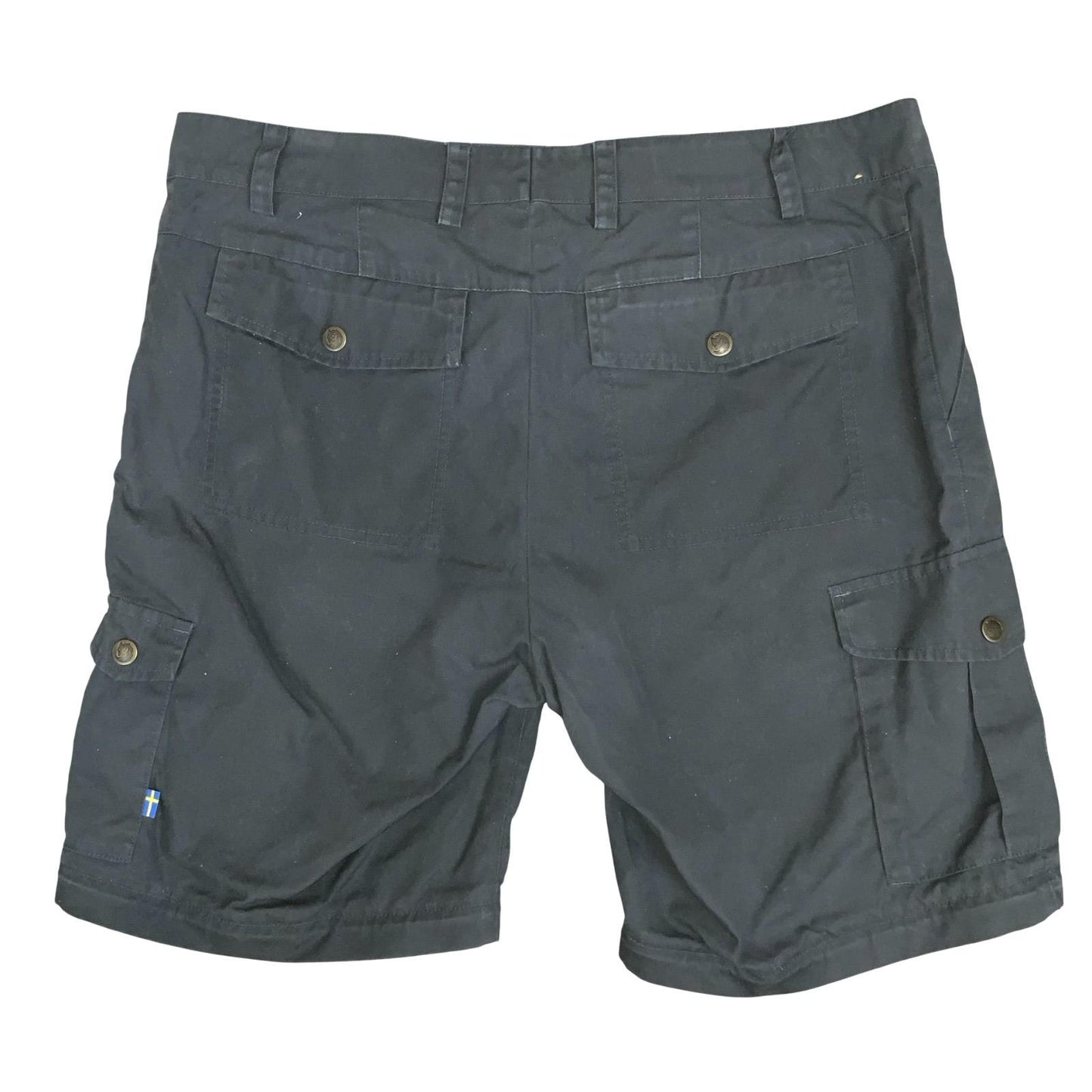 VTG 00s 'FJÄLLRÄVEN' KHAKI GREY GREEN CARGO COMBAT WOMEN'S SHORTS MED LARGE
