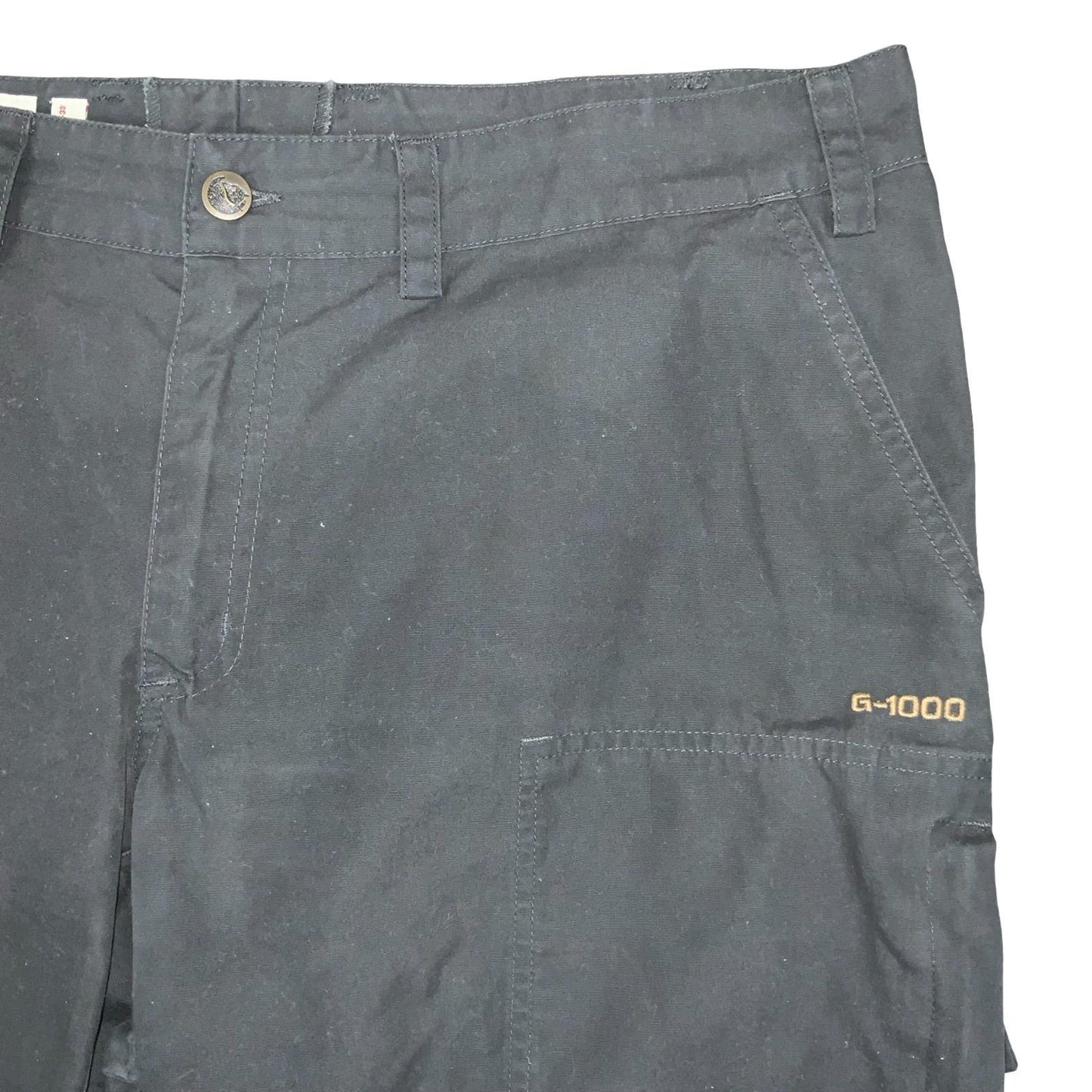 VTG 00s 'FJÄLLRÄVEN' KHAKI GREY GREEN CARGO COMBAT WOMEN'S SHORTS MED LARGE