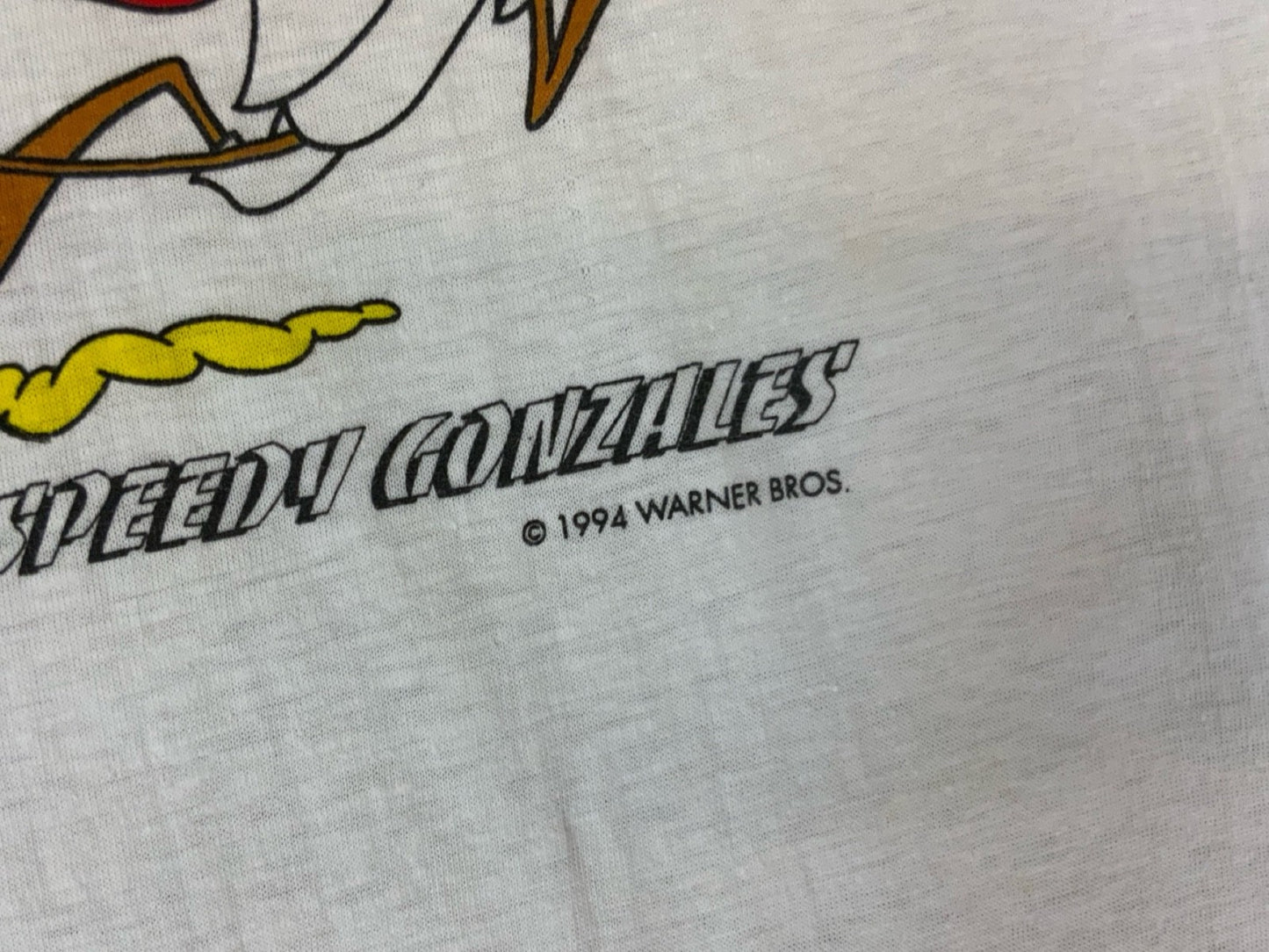 VTG 90s 1994 SPEEDY GONZALES WARNER BROS SINGLE STITCH T SHIRT L
