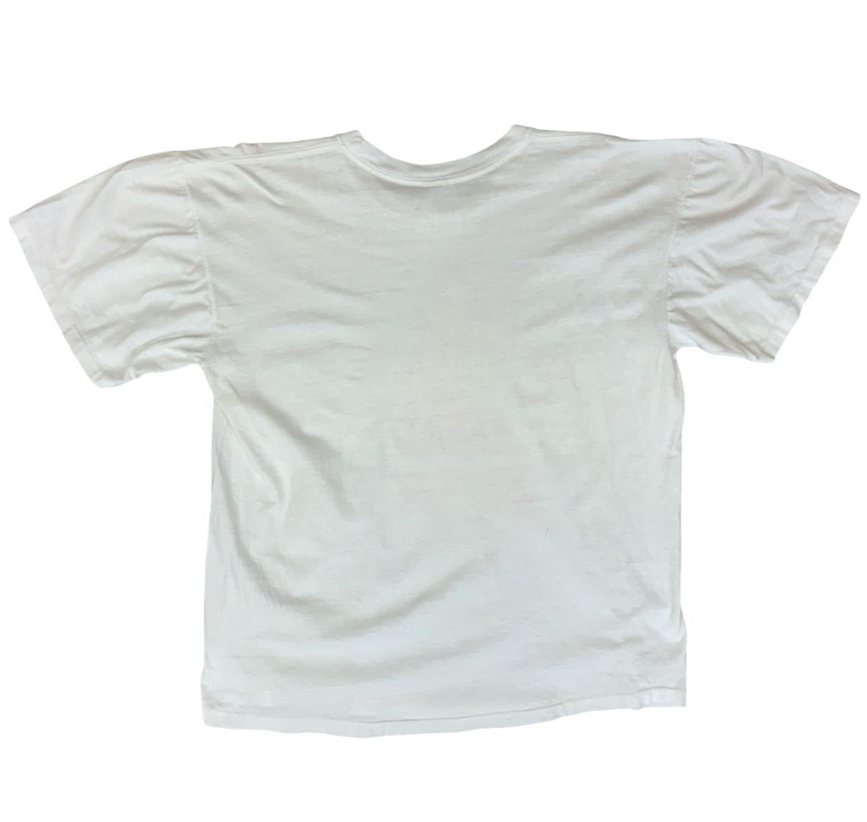 VTG 1990 90s WHITE ASTERIX CARTOON SINGLE STITCH T SHIRT M 40