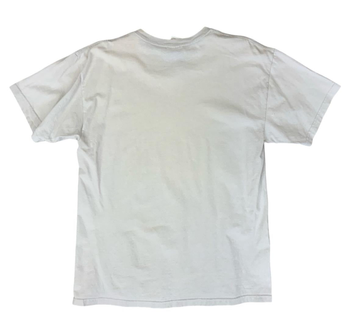 2010 AC DC GILDAN LICENCED LET THERE BE ROCK LIGHT GREY BAND GIG T SHIRT M