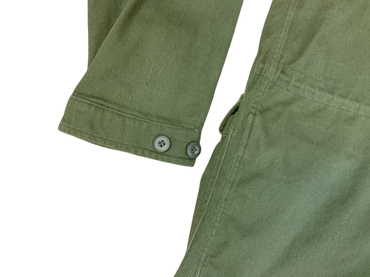 VTG USN US NAVY WILKER IND HEAVY COTTON TWILL 3 POCKET DECK JACKET TALON ZIP S