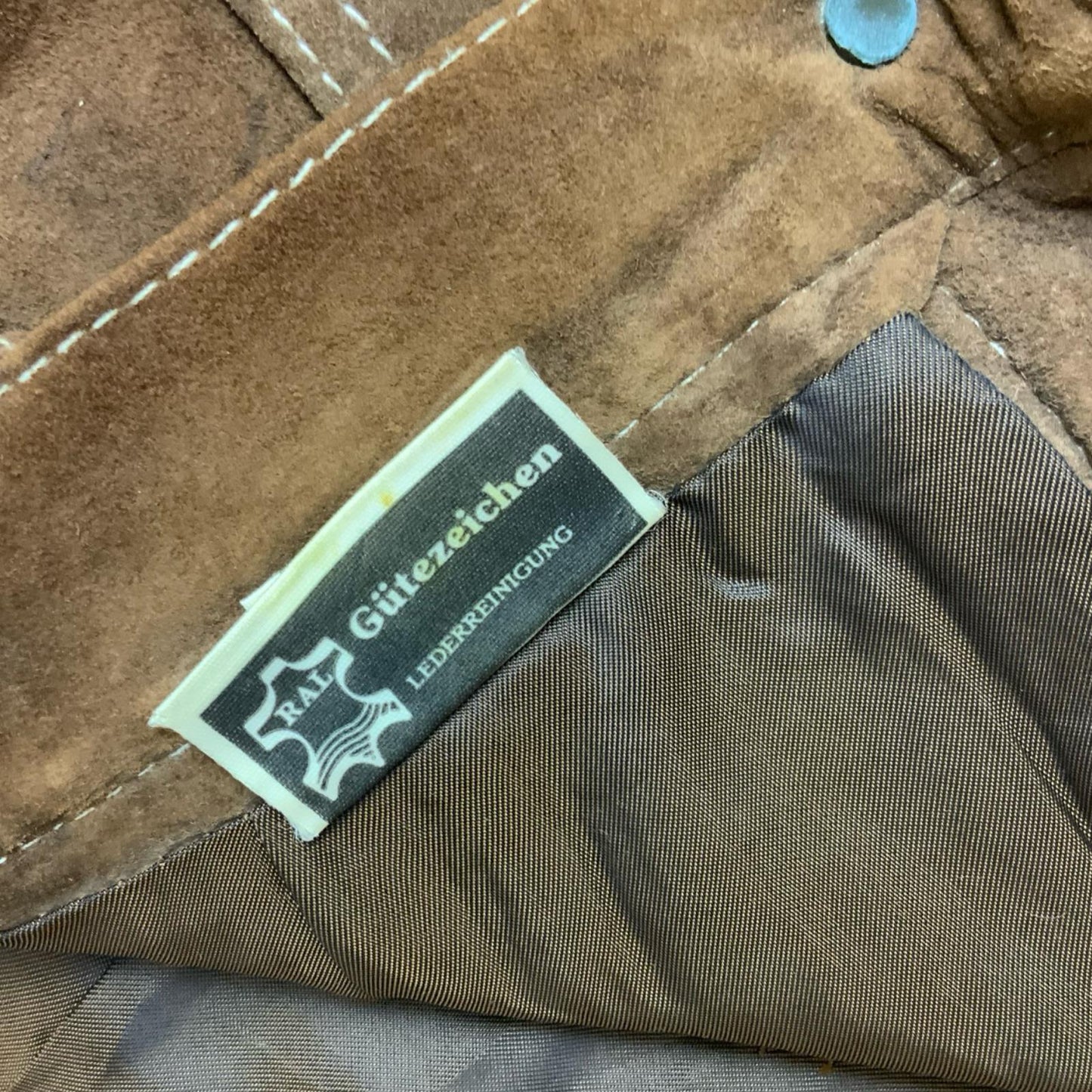 VTG 90s 'JOOP!' BROWN GENUINE SUEDE HIGH-WAISTED WESTERN SHORTS S 10